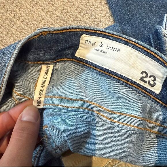 Rag & Bone High Rise Ankle Skinny jean - size 23 - Picture 5 of 8